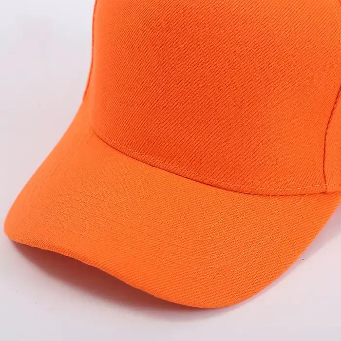 Casquettes de baseball vierges à 5 panneaux pour hommes et femmes