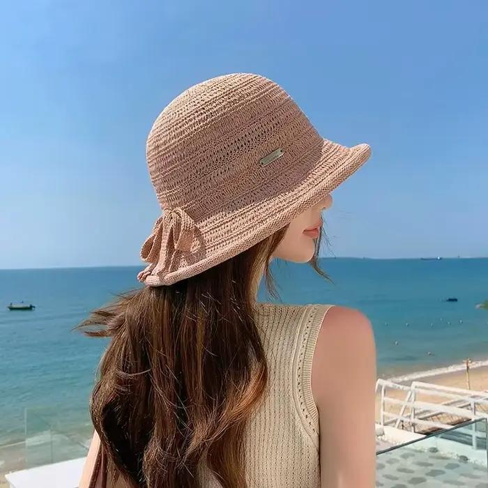 Chapeau de soleil en tricot pour femme