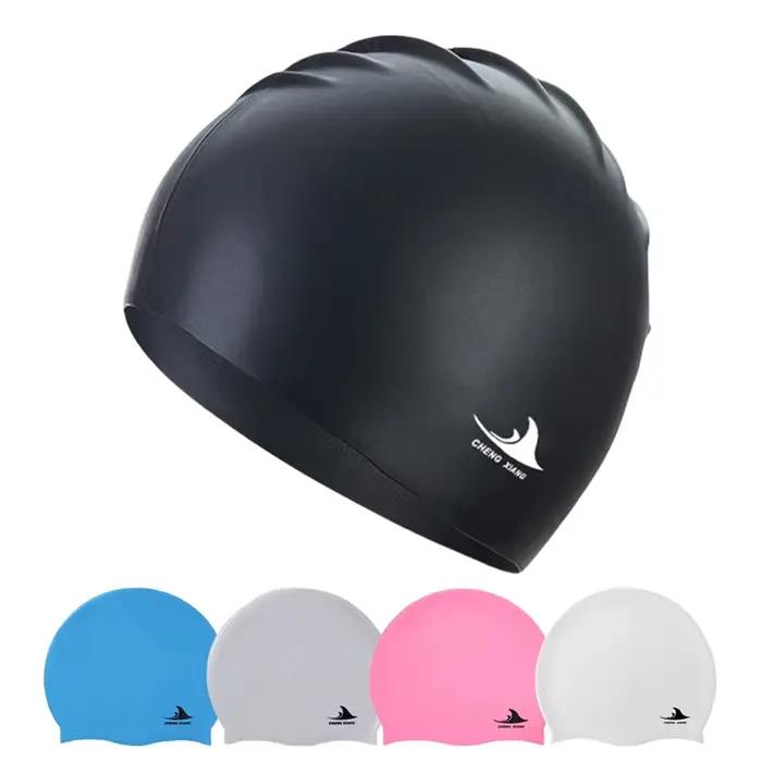 Bonnet de natation en silicone pour hommes et femmes
