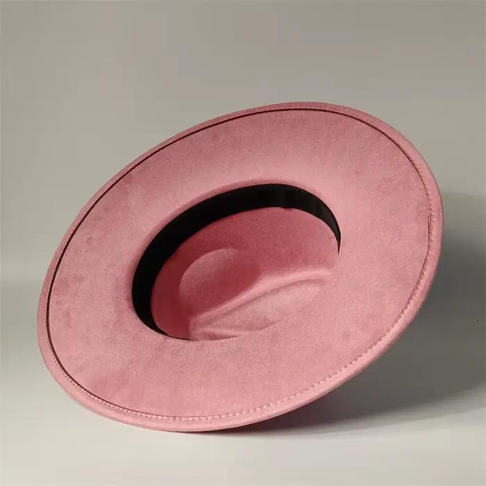 Chapeaux Fedora Rancher en daim végétalien