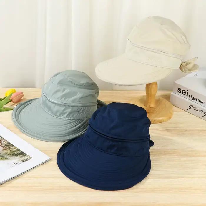 Chapeau de plage Anti-UV à visière