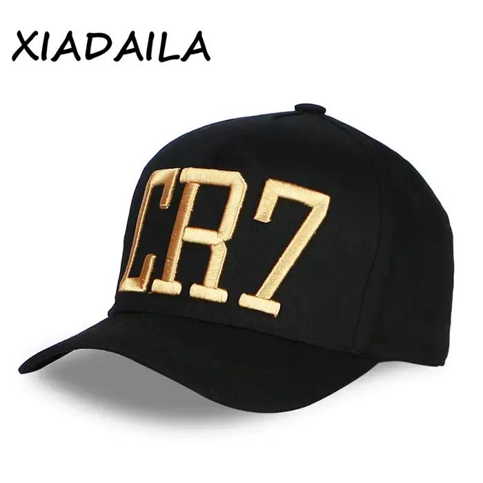 Casquette CR7 de Cristiano Ronaldo en coton brodé lettres 3D pour hommes et femmes ajustable pour occasions sportives et décontractées