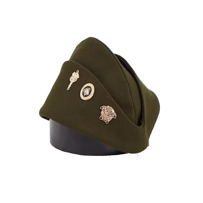 Casquette de performance de danse de marin rouge chapeau de bateau en coton romain unisexe