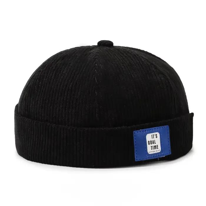 Casquette en velours côtelé Patch Landlord - Style tendance streetwear et moto