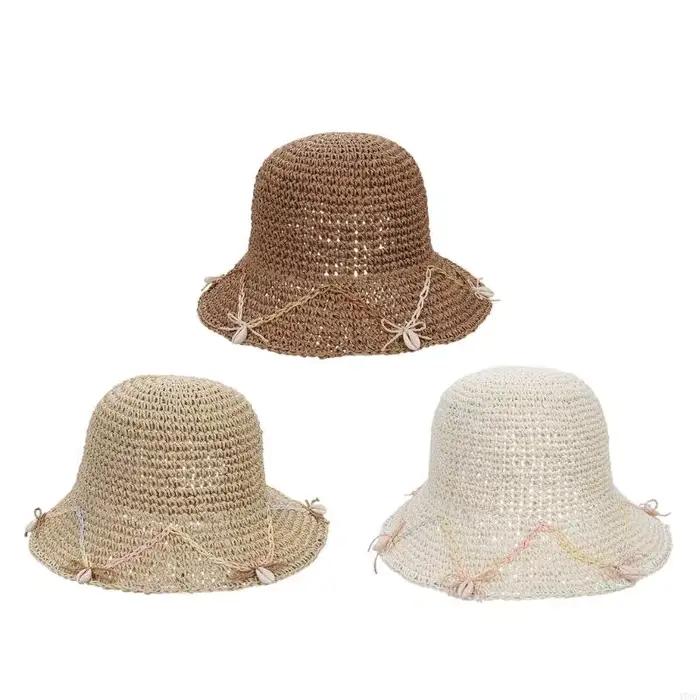 Chapeau victorien en paille élégant à mode