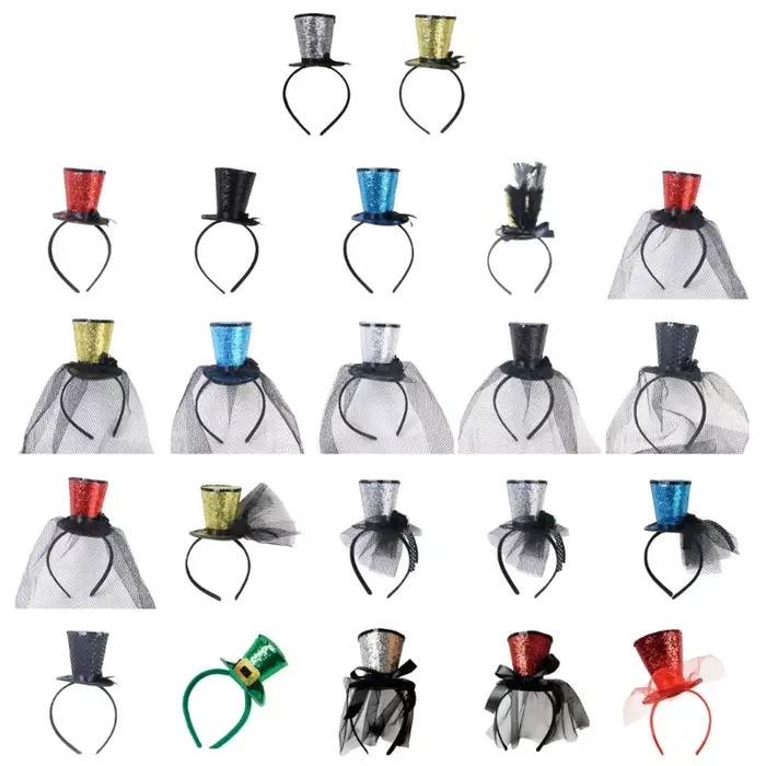 Chapeau haut-de-forme en voile fascinateur