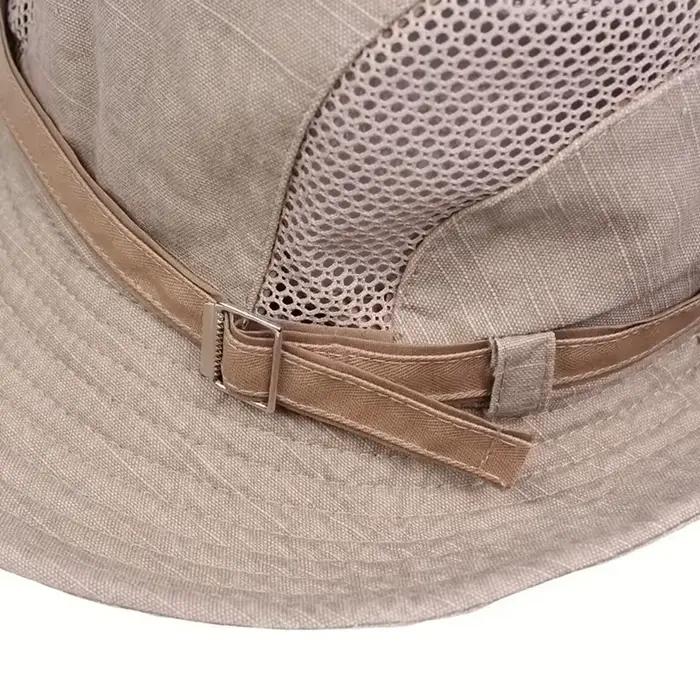 Chapeau de pêcheur en coton 100% respirant en maille rétro pour hommes