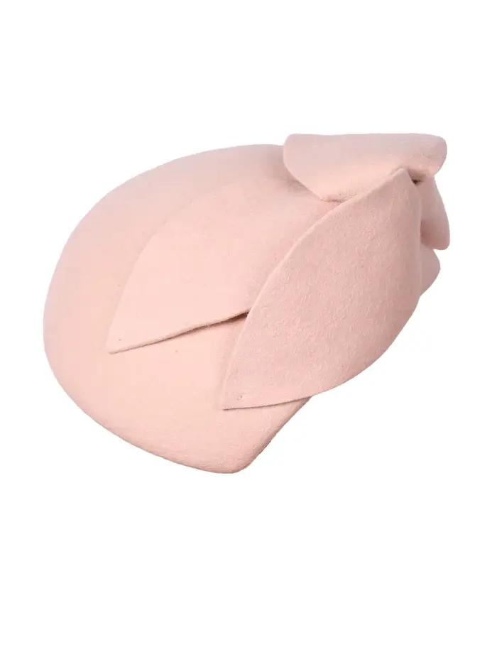 Chapeau bibi en feutre 100% laine pour femmes, vert, élégant pour mariage, cérémonie, église, cocktail et occasions spéciales