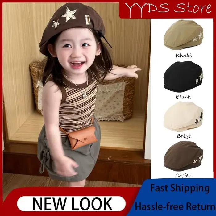 Chapeau de journal étoile rétro pour enfants: printemps automne