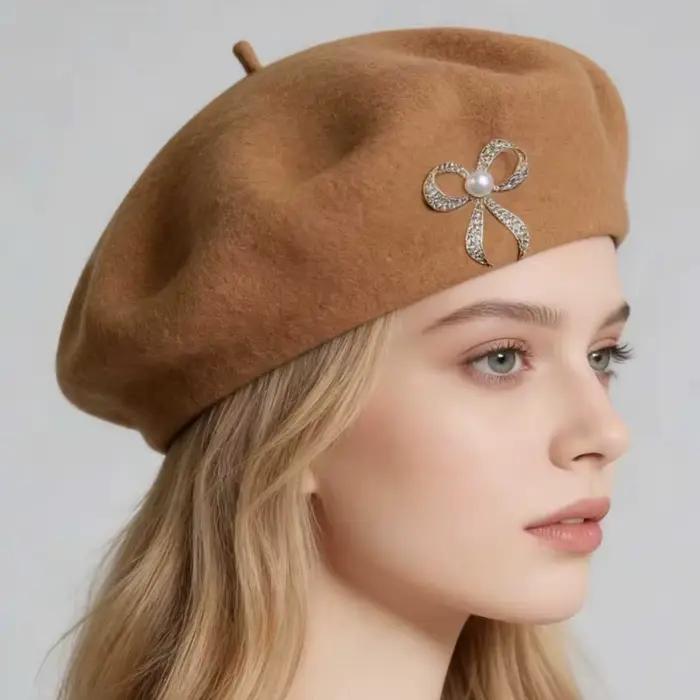 1 Béret pour femme, style coréen