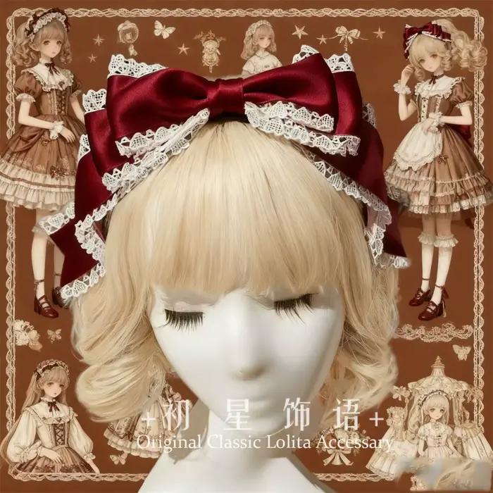Bandeau Lolita Japonais Élégant à Grand Nœud
