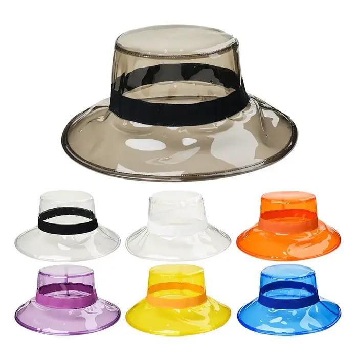 Chapeau de pluie Transparent en PVC