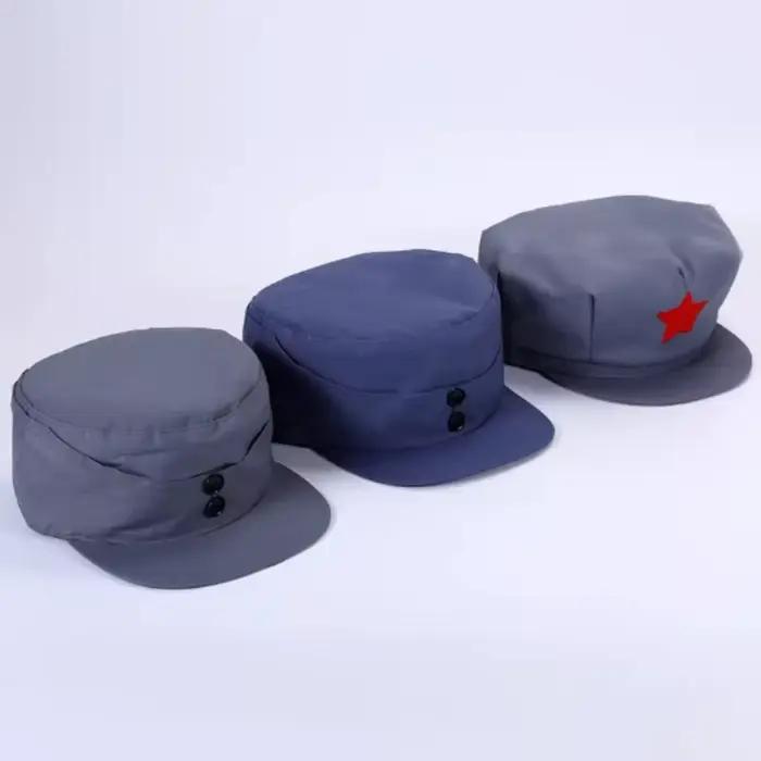 Chapeaux Souvenirs de l'Armée Chinoise : Casquette Militaire Rouge Cinq Étoiles