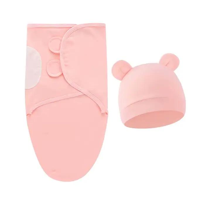 Ensemble de couverture et de chapeau pour bébé de 0 à 6 mois