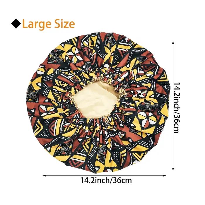 Nouveau Bonnet doublé en Satin Extra Large pour femmes