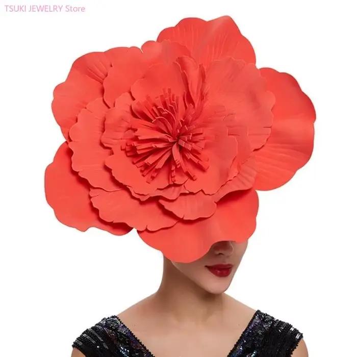 62KE bandeau fascinateur fleur chapeau
