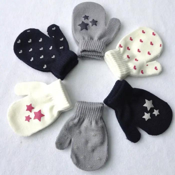 1 paire de gants chauds Anti-préhension de dessin animé