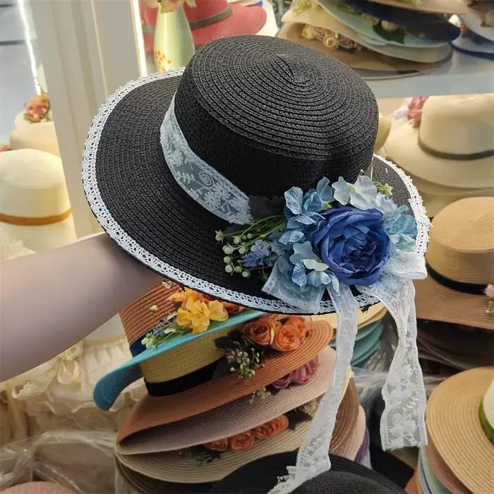 Chapeau de paille d'été pour femmes