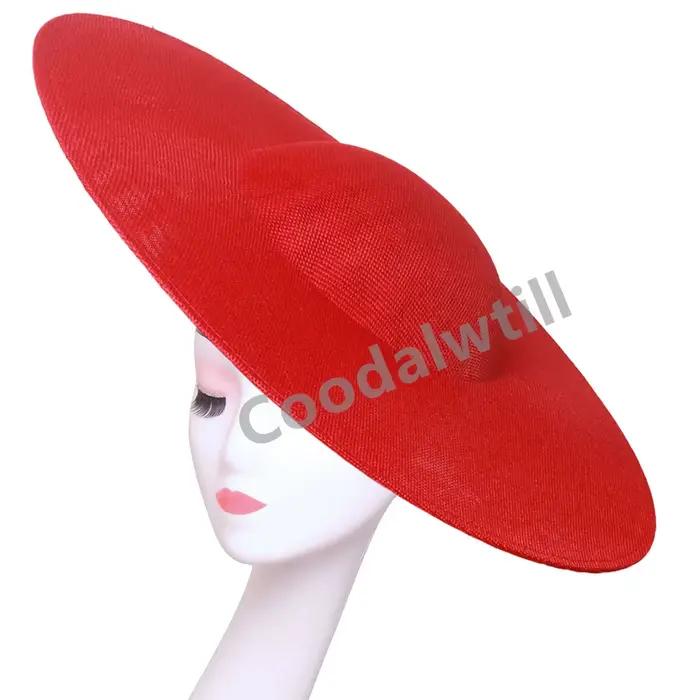 40CM Base de fascinateur grand chapeau haut de gamme mariage église