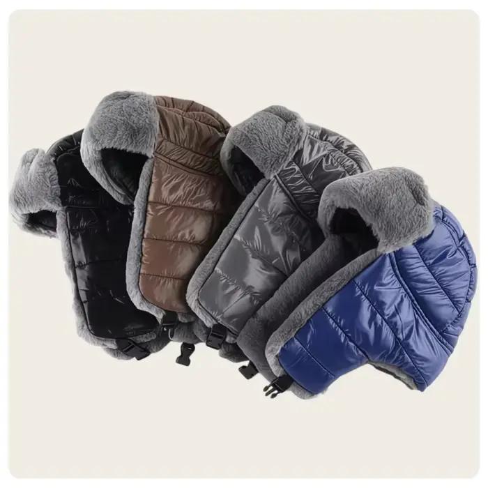 Chapeau Ushanka en peluche unisexe de Style russe