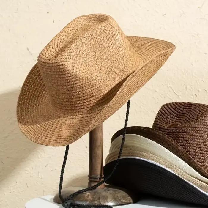 Grand Chapeau de Paille Panama Naturel Taille 56-60cm Nouvelle Collection