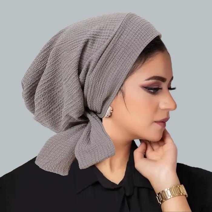 Nouveau chapeau turban à longue queue