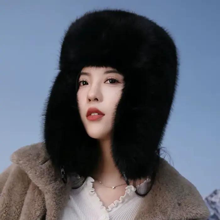 Nouveau Chapeau d'Hiver 2025 pour Femme en Fausse Fourrure