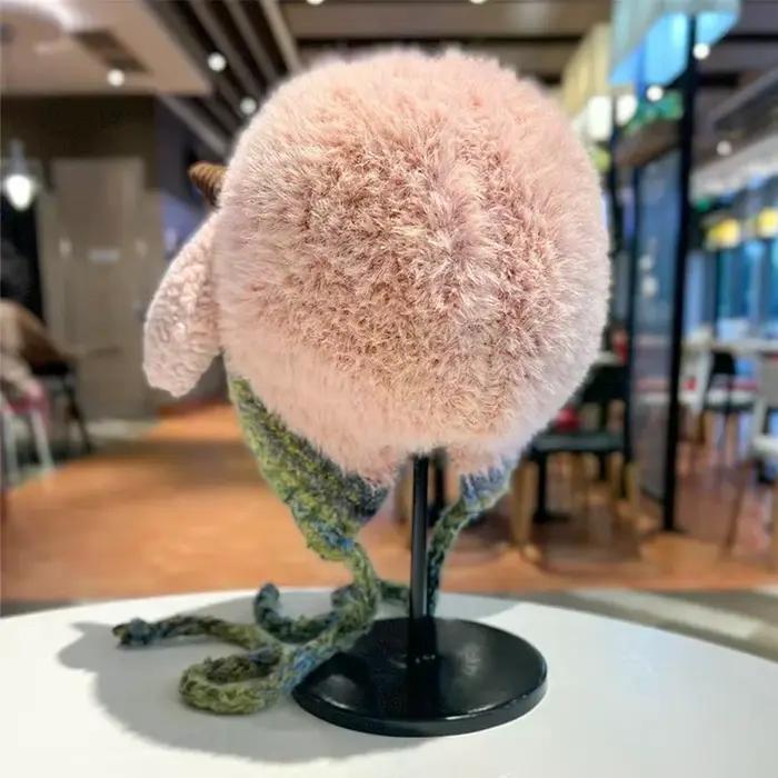 Chapeau coréen en peluche mignon