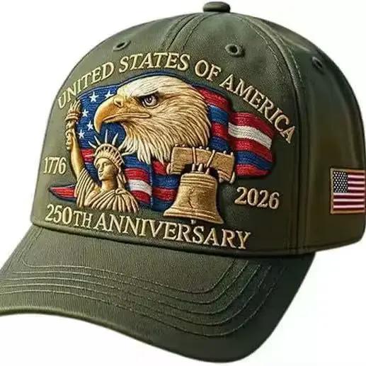 Casquette de baseball imprimée American 250e anniversaire Edition ; Unisexe