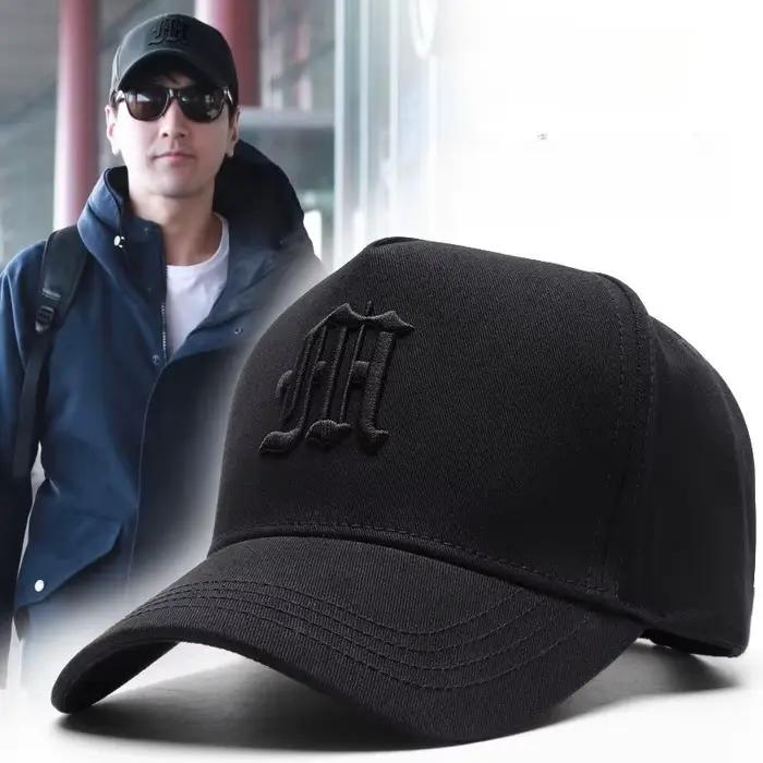 Casquette de baseball coréenne à large bord pour têtes de grande envergure