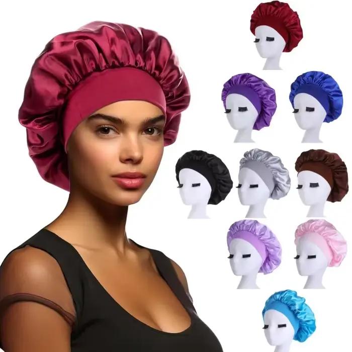 Bonnet de cheveux en Satin doux pour femmes