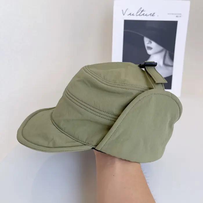 Automne hiver nouveau chaud épaissi oreille protéger imperméable Bomber chapeau hommes femmes cyclisme coupe-vent