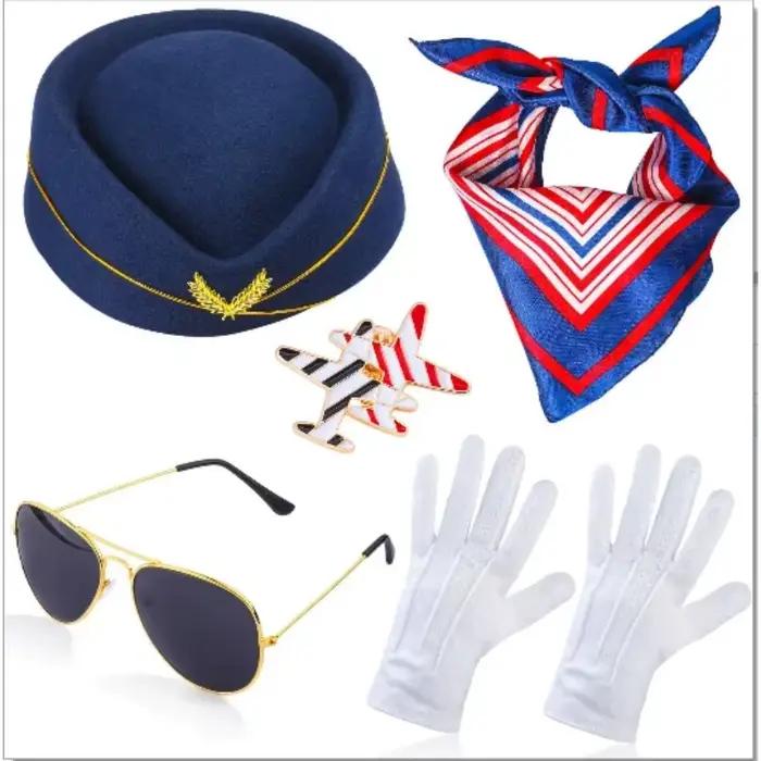 Accessoires de vêtements d'agent de bord pour femmes