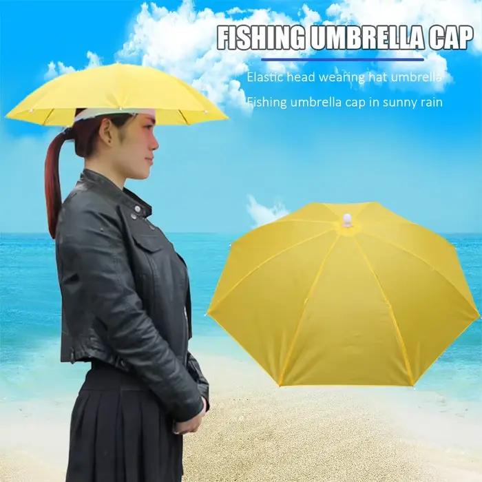 Chapeau de parapluie de pluie portable