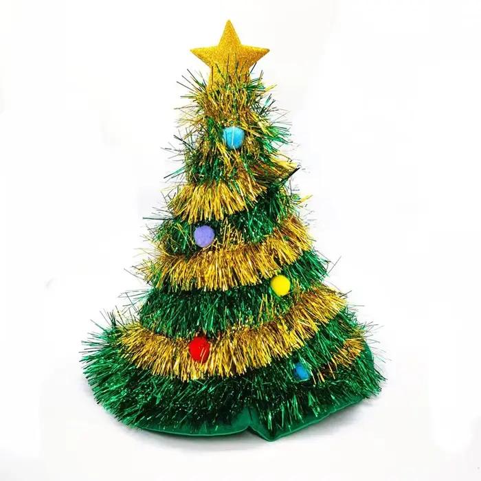 Chapeau de Noël amusant et brillant pour adulte