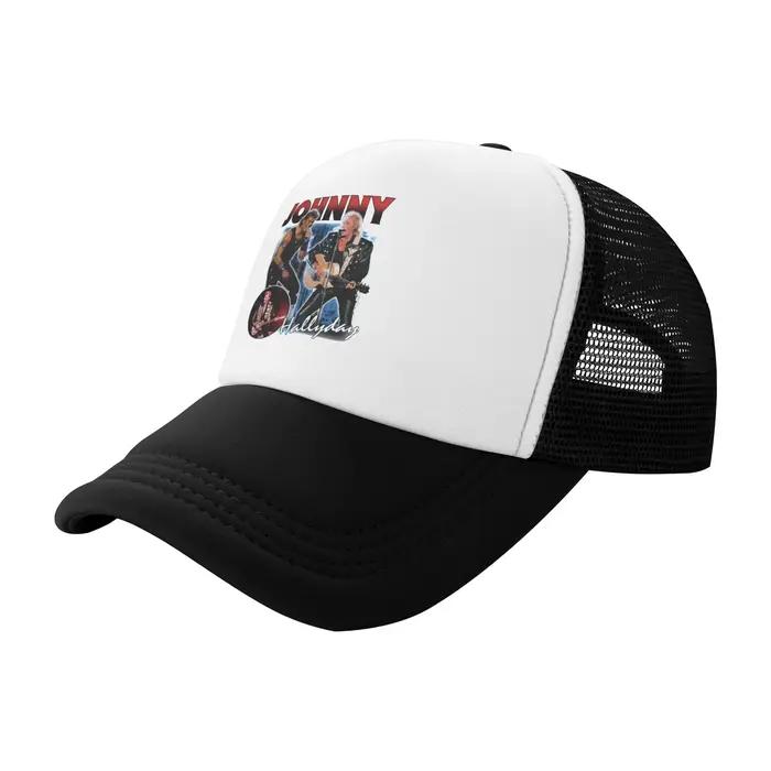 Casquette de camionneur classique unisexe Johnny Hallyday
