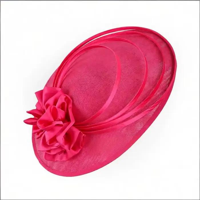 Chapeau fascinateur à grande fleur pour femmes