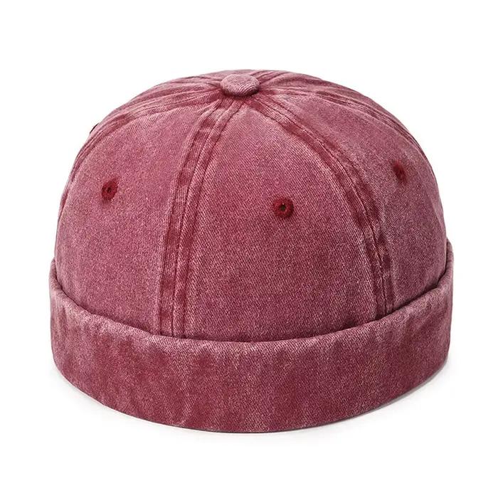 Casquette Docker en Denim délavé pour l'extérieur