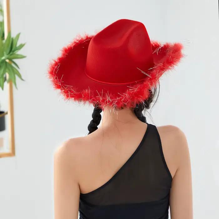 Chapeau de cowboy vintage pour femme