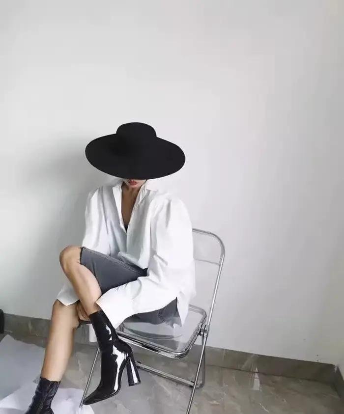 Fedoras britanniques élégants à large bord pour femmes