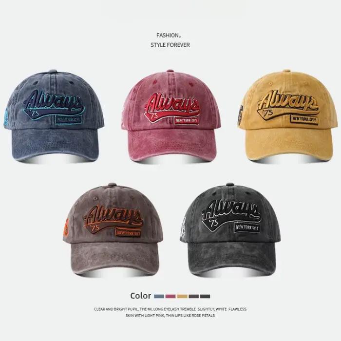 Chapeaux de baseball brodés rétro pour hommes et femmes