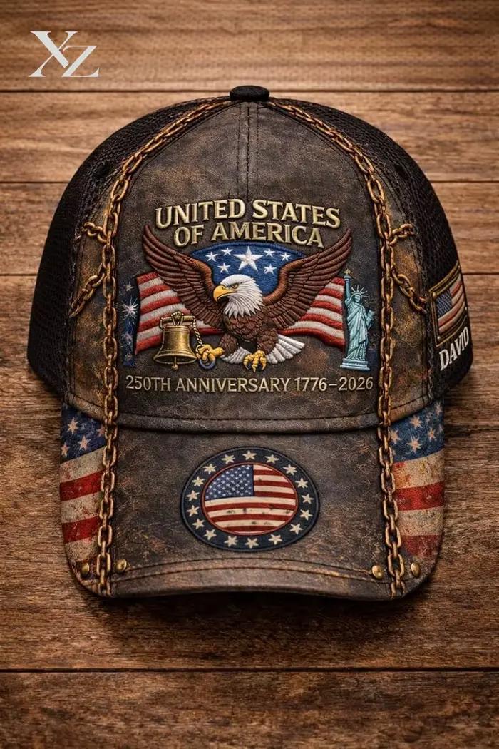 Casquette 3D personnalisée pour le 250e anniversaire de l'Amérique