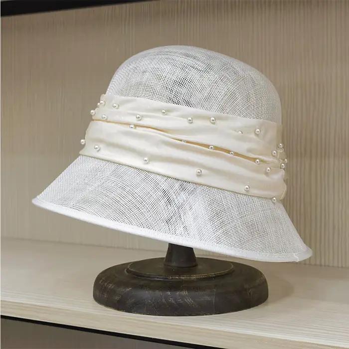 Chapeau d'été en lin pour femmes