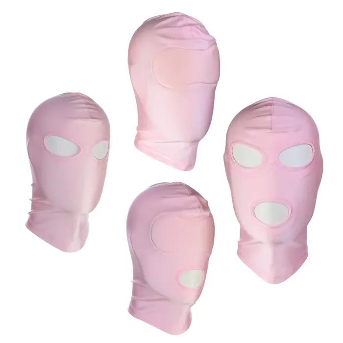 Casquette cagoule élastique rose clair M/L