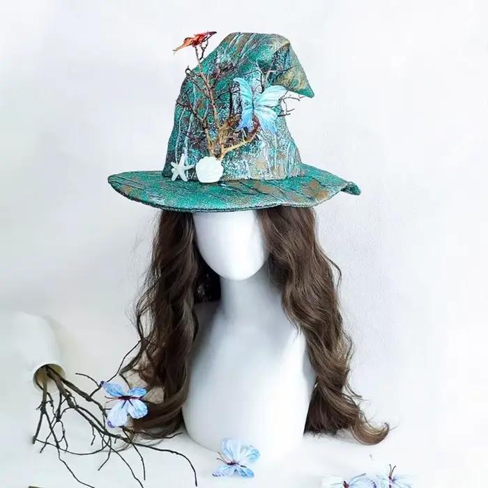 A52E chapeau pointu Design torsadé