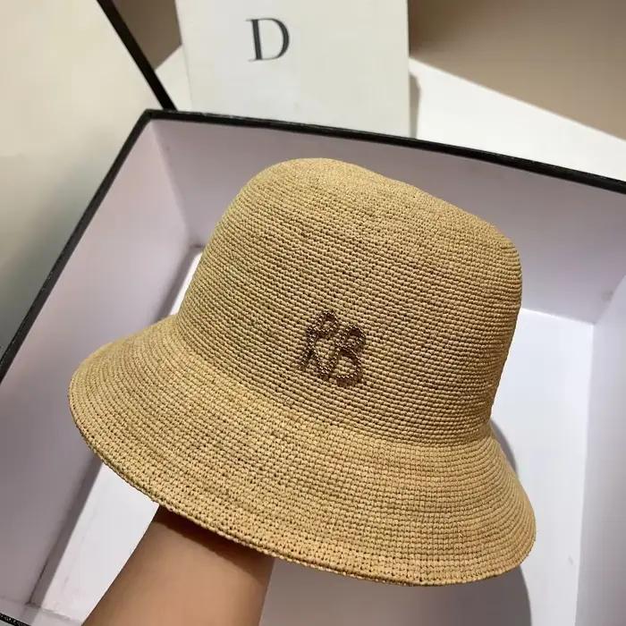 Chapeau de paille en raphia de haute qualité pour femmes