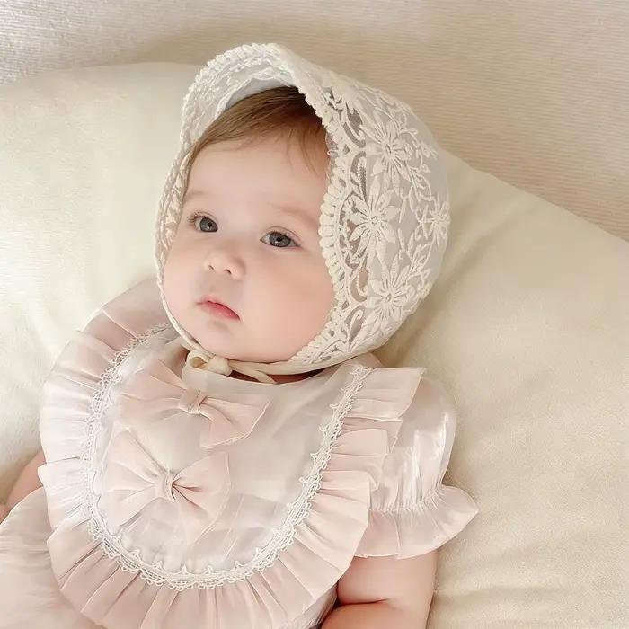 Chapeau de bébé en dentelle pour printemps et automne