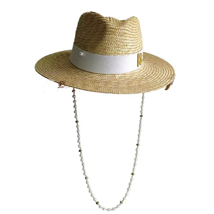 Paille Rancher été femmes chapeau