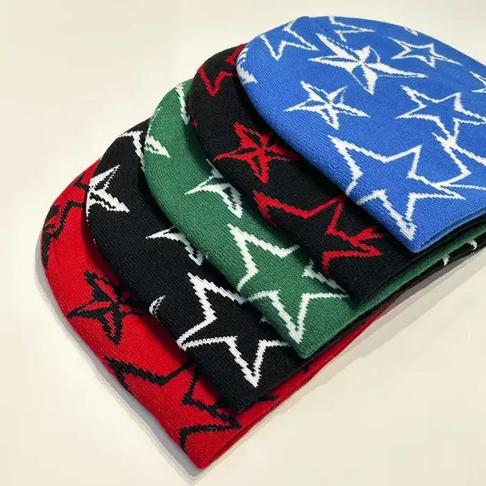 Chapeau étoile à cinq branches en laine
