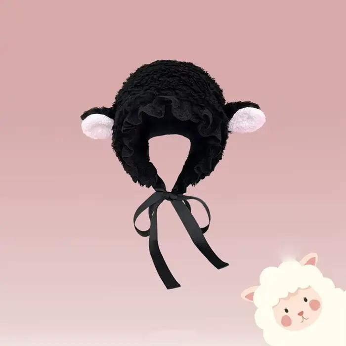 Chapeau d'oreille de mouton de dessin animé pour dames